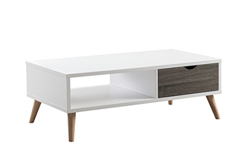 HOMES: Inside + Out Katalena Coffee Table, Gray/White