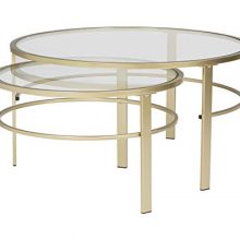 Offex Home Corbel Modern Round Nesting Coffee Table Set