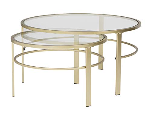 Offex Home Corbel Modern Round Nesting Coffee Table Set