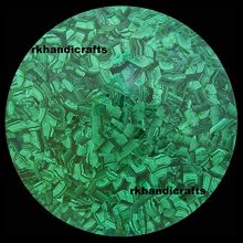 Round Shape Malachite Gemstones Coffee Table Top