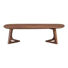 Moe's Home Collection Rectangular Large Coffee Table in Brown