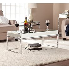 Southern Enterprises Dana Mirrored Coffee Table
