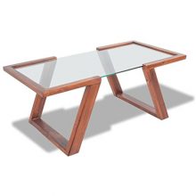 Coffee Table Stable Solid Acacia Wood