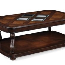 Harcourt Cherry Finish Wood Rectangular Coffee Table