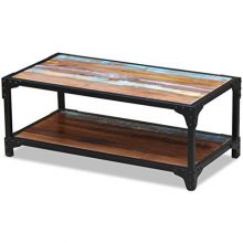 Festnight Vintage Rustic Coffee Table Reclaimed Wood