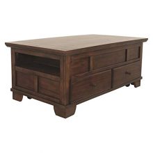 Gately Coffee Table - Rectangular - Lift Top - Medium Brown