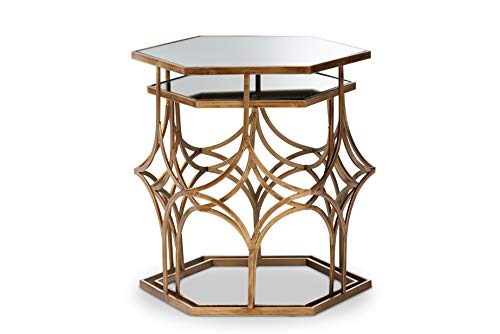 Baxton Studio Coffee Tables, One Size, Antique Gold