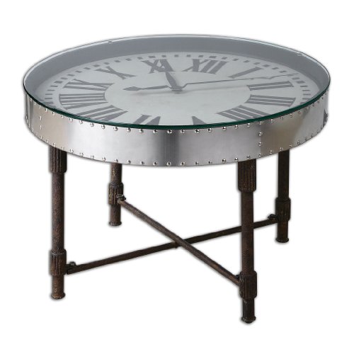 Uttermost Cassem Coffee Table, Silver