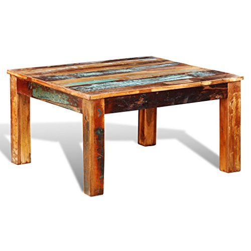 Festnight Rustic Coffee Table Square