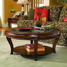 Hooker Furniture Brookhaven Round Cocktail Table in Clear Cherry