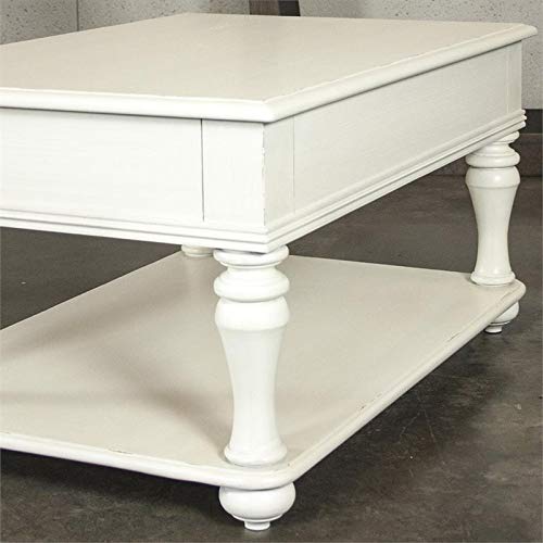 Cocktail Table in White Finish