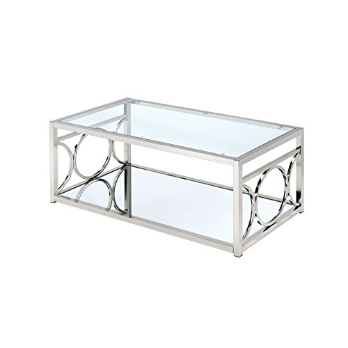 BOWERY HILL Metal Coffee Table in Chrome