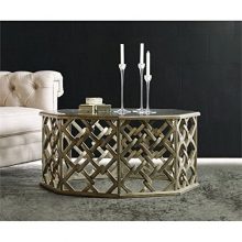 Hooker Furniture Melange Nico Coffee Table in Silver