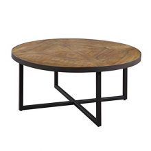 Emerald Home Denton Antique Pine Coffee Table with Round