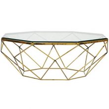 Riverside Furniture Lucento 41" Octagon Glass Top Coffee Table