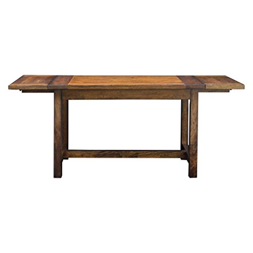 Uttermost Fairbanks - 72" Cafe Table, Distressed Brown Oak Finish