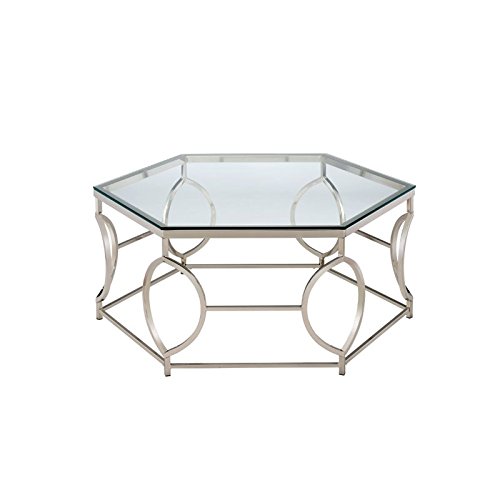 BOWERY HILL Metal Coffee Table in Chrome
