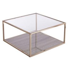Southern Enterprises Orvana Coffee Table, Champagne, Gray
