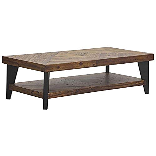 Parq Solid Acacia Wood Coffee Table Cappuccino