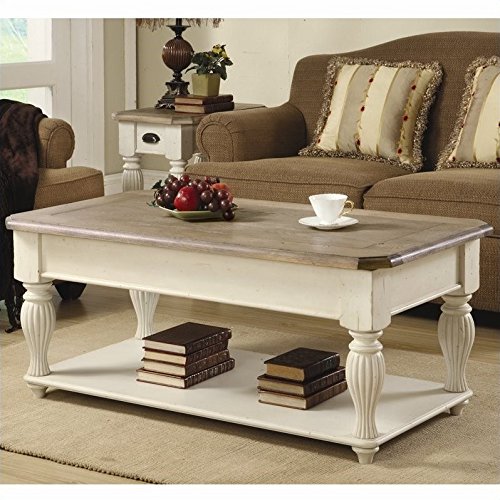 Riverside Furniture Coventry Two Tone Lift Top Rectangular Coffee Table