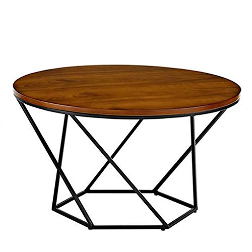 Enolla Simple Solid Wood Side Living Room Hexagonal Base Coffee Table