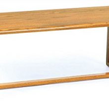 Lesro Coffee Table w Sled Base - Contour (Medium)