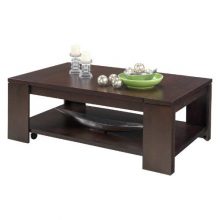 Castered Lift-Top Coffee Table, Vintage Walnut