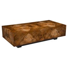 Rustic Modern Walnut Burl Slab Coffee Table