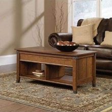 StarSun Depot Lift-Top Coffee Table in Cherry Wood Finish