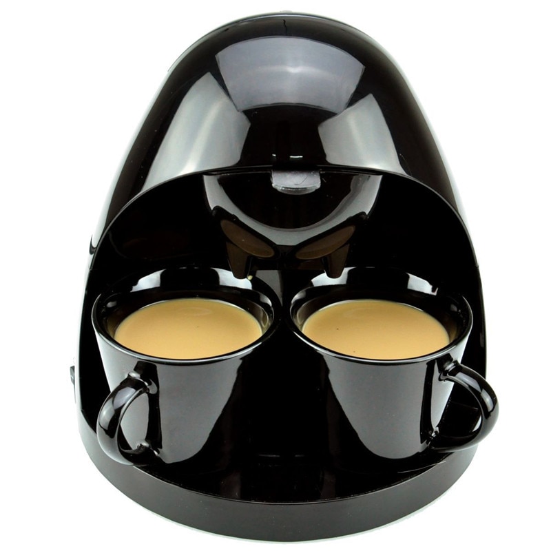Fully Automatic Drip Coffee Maker Espresso Coffee Machine EU Plug Convenient Coffee Pot 2 Cups for Family