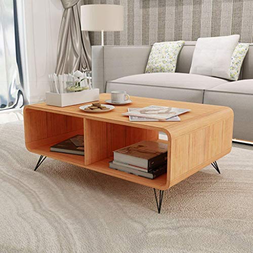 Wood Brown Coffee Table Legs Elegant Solid Decor TV Stand