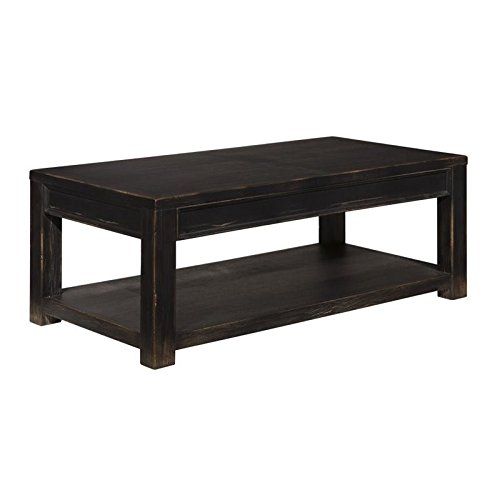 BOWERY HILL Rectangular Coffee Table in Black