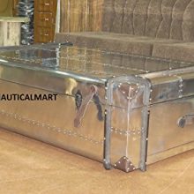 NAUTICALMART Richard's Aluminum Trunk Coffee Table