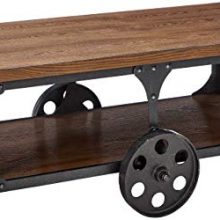 Coaster Home Furnishings Coffee Table with Casters Rustic Brown