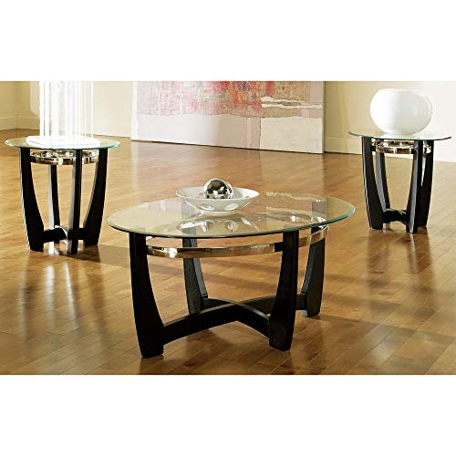 Greyson Living Mandalay Glass Coffee Table by (Pack of 3)