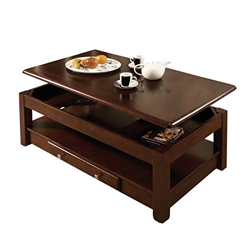 BOWERY HILL Lift Top Coffee Table in Cherry