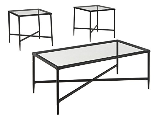 Ashley Furniture Signature Design - Augeron Contemporary 3-Piece Caffee Table Set