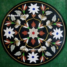 Multi Colors Gemstones Pietra Dura Art Coffee Table