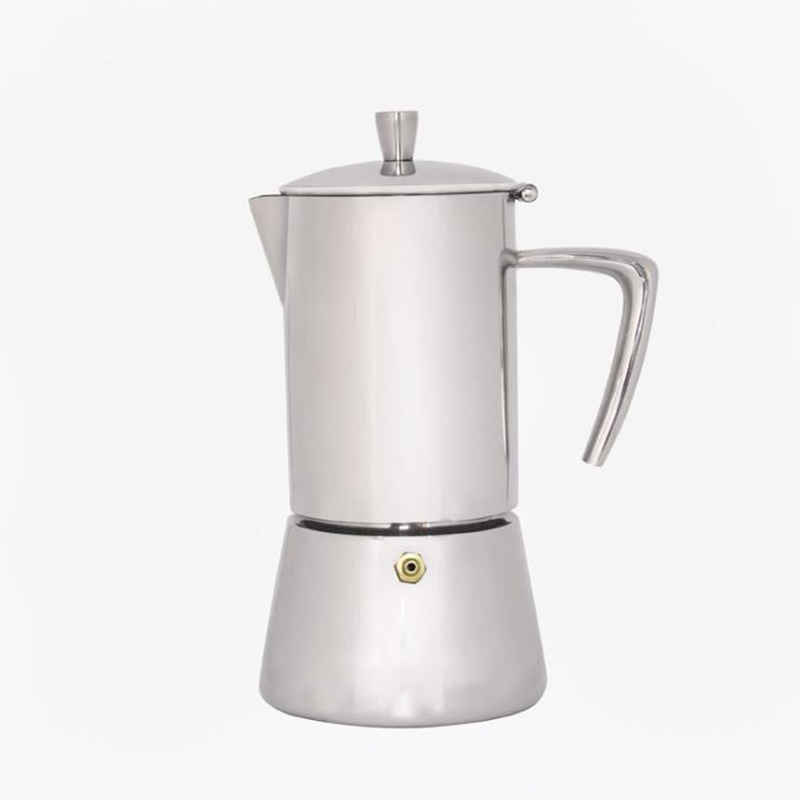 Mocha Coffee Pot Stainless Steel Hand Drip Coffee Pot Stovetop Coffee Maker