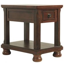 Rustic Style Chair Side Coffee Accent Table - Rectangular