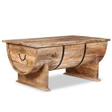 Daonanba Stable Coffee Table Side  Solid Mango Wood