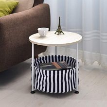 YX Round Creative Simple Coffee Table Living Room Can Move Small Side Table Notebook Table Bedside Table/Coffee Table,Style4,41 cm (Small)