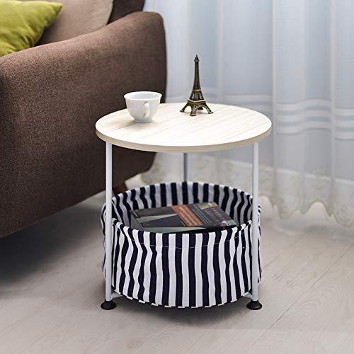 YX Round Creative Simple Coffee Table Living Room Can Move Small Side Table Notebook Table Bedside Table/Coffee Table,Style4,41 cm (Small)