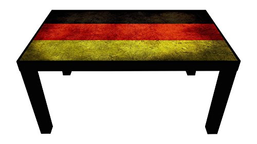 Probest Germany Flag Coffee Table, Flag Coffee Table
