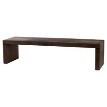 Waterfall Modern Classic Rectangular Brown Wood Coffee Table