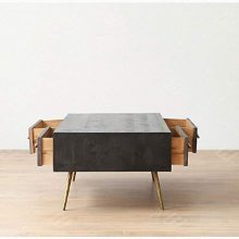 Retro Personality Nordic Coffee Table (Color : Black)