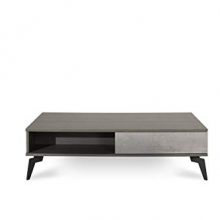 Italian Faux Concrete & Matte Coffee Table
