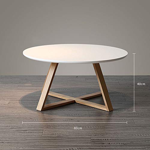 White Nordic Minimalist Creative Small Apartment Round Coffee Table