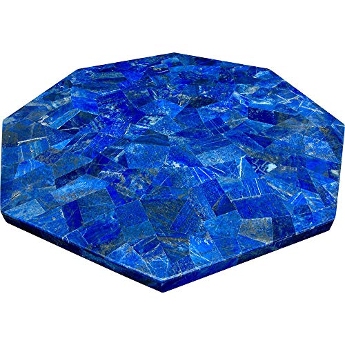 21 Inches Octagon Lapis Lazuli Gemstones Coffee Table Top