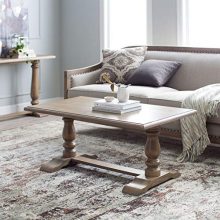 Driftwood Coffee Table with Pedestal Legs